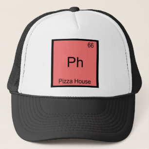 Casquette Ph - Pizza House Symbole d'élément de chimie drôle