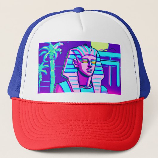 Casquette Pharaon Synthwave (Devant)