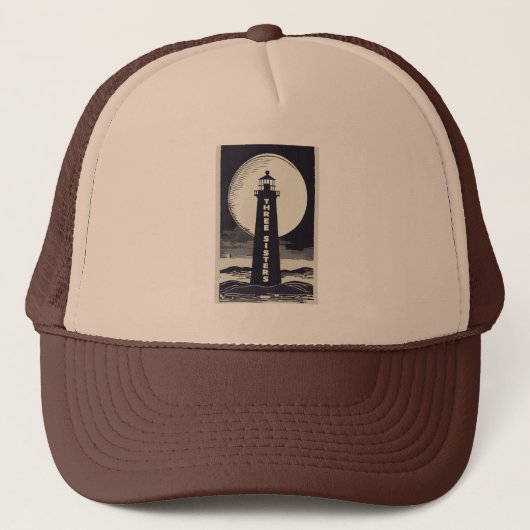 Casquette Phare Trois Soeurs Massachusetts Lune (Devant)