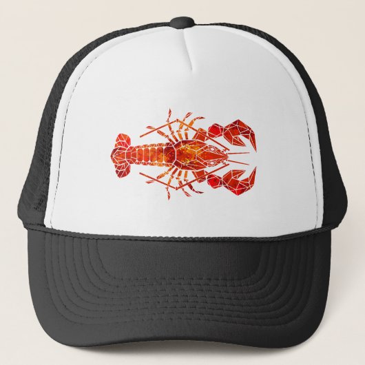 Casquette Phomard polygonal rouge (Devant)