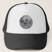 Casquette Photo de lune grise (Devant)