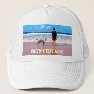 Casquette Photo personnalisée Texte Trucker Hat vos photos p