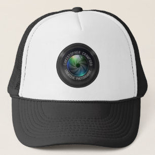 Casquette Photographe et objectif de caméra d'affaires de