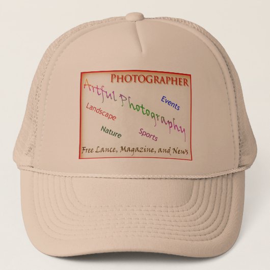 Casquette Photographes avec l'arrière - plan transparent (Devant)
