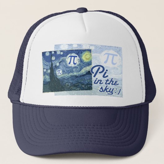 Casquette Pi dans le ciel (Devant)