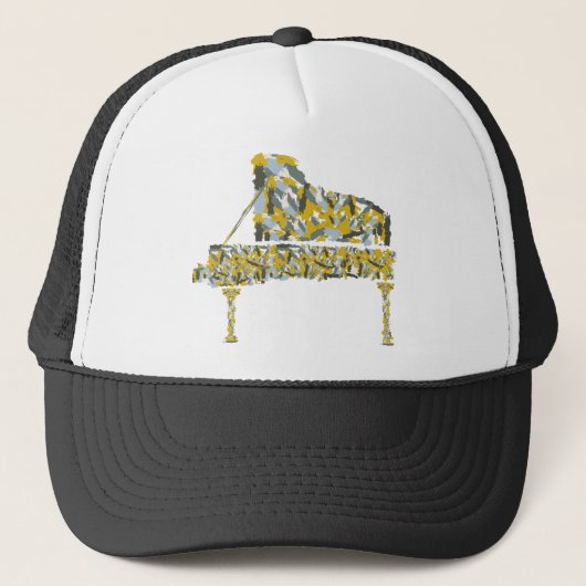 Casquette Piano abstrait (Devant)