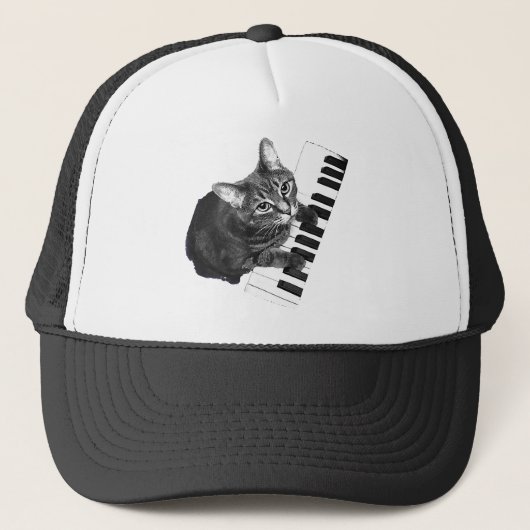 Casquette Piano Cat Tee (Devant)