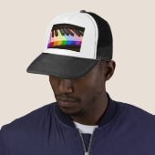 Casquette Piano d'arc-en-ciel (En situation)
