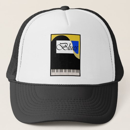 Casquette Piano grand de bleus (Devant)