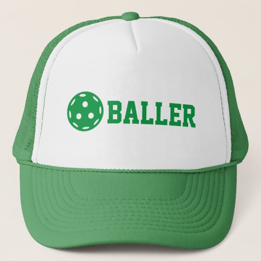 Casquette Pickle baller Funny Pickleball Texte personnalisé (Devant)