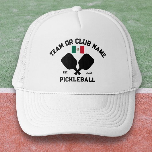 Casquette Pickleball Club Team Mexico Mexican Flag Custom
