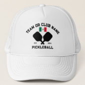 Casquette Pickleball Club Team Mexico Mexican Flag Custom (Devant)