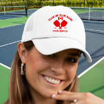 Casquette Pickleball Club Team Name Canada Flag Custom<br><div class="desc">Stand out on the pickleball court with this stylish hat featuring crossed pickleball paddles, the Canadian flag, and your custom text. Personalize it easily to include your club name, team name, city, or any wording of your choice. You can also change the font and paddle colors - just click Edit/Personalize....</div>