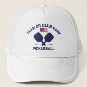 Casquette Pickleball Club Team Name Malaysian Malaysia Flag  (Devant)