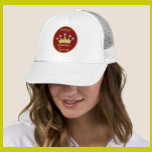 Casquette Pickleball Queen Glam Glitz Monogramme Nom Or<br><div class="desc">Pickleball Gal — Fun Glitz Glam Gold Diamonds sur sa Couronne — elle sera gagnante avec ce chapeau de camionneur spécial — fait vraiment d'elle la reine du tribunal — Glamour avec la couronne d'or et juste un peu "au-dessus" mais prête à jouer son jeu. C'est un grand cadeau pour...</div>