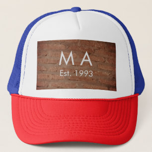 Casquette pierre de brique rustique Brown ajouter le nom let