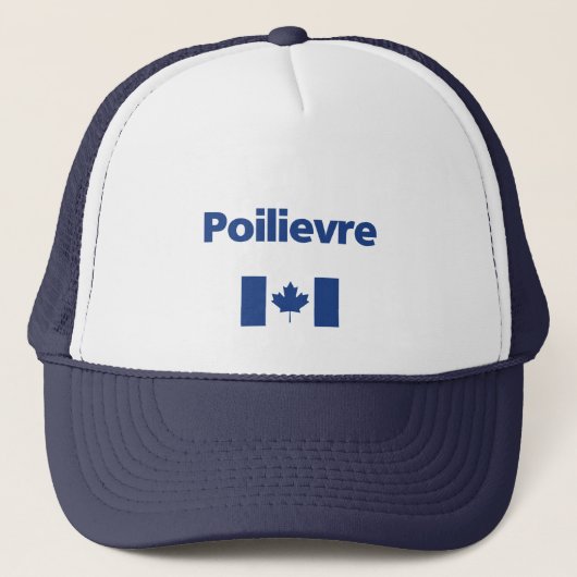 Casquette Pierre Poilievre Bleu Drapeau Canadien Couleur (Devant)