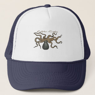Casquette Pieuvre Kraken Antique Faune Marine Côtière