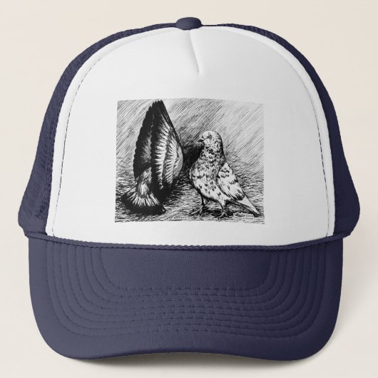 Casquette Pigeons de rouleau de salon (Devant)