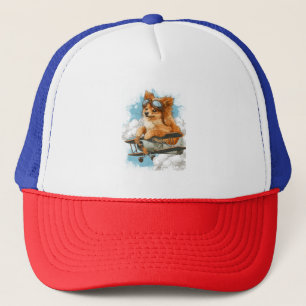 Casquette Pilote Poméranien � Chien As Volant