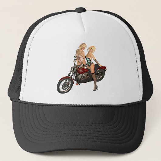 Casquette Pin-up moker filles (Devant)