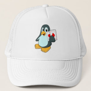 Casquette Pingouin avec cartes Poker