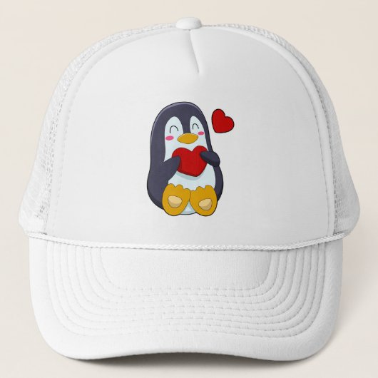 Casquette Pingouin avec coeur (Devant)