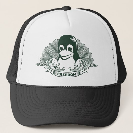 Casquette Pingouin de Tux - (Linux, Open Source, Copyleft, (Devant)