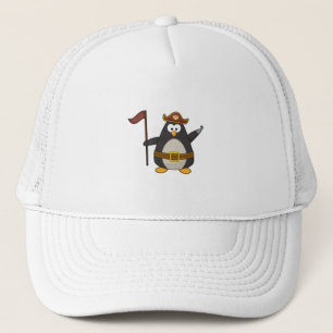 Casquette Pingouin en pirate avec ceinture de pirate et Casq