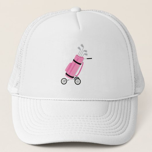 Casquette Pink Golf Caddy (Devant)