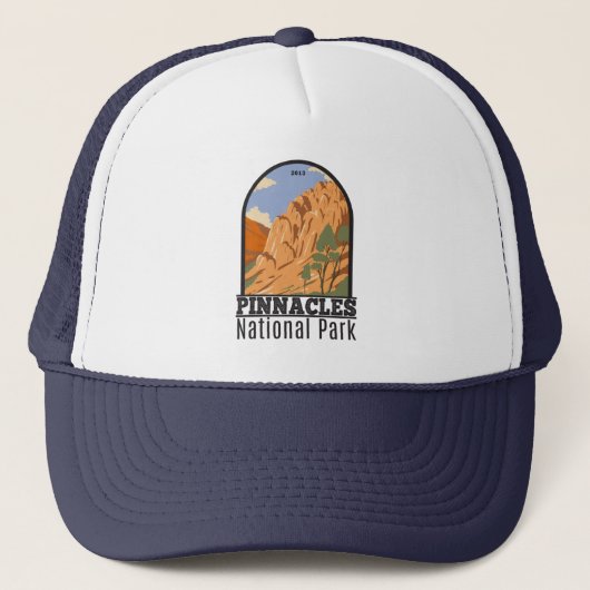 Casquette Pinnacles National Park Californie Vintage (Devant)