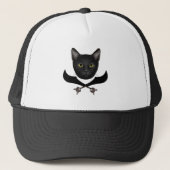 Casquette Pirate Drapeau Chat (Devant)