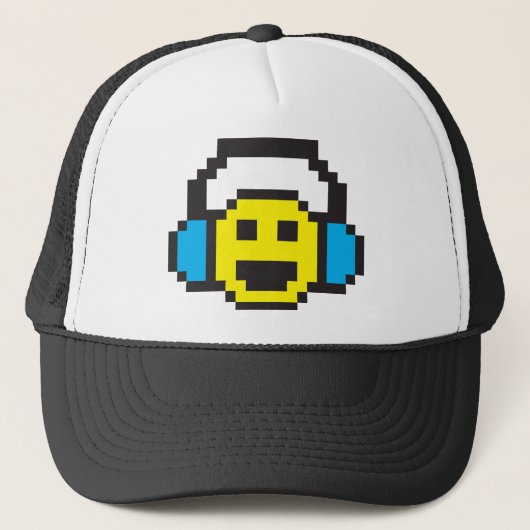 Casquette Pixel DJ (Devant)