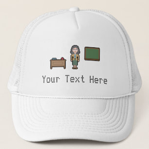 Casquette Pixel Femme Enseignante personnalisée