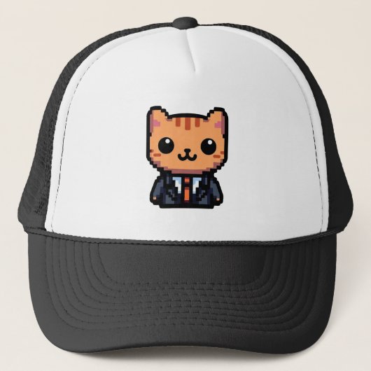 Casquette Pixel Purfection Chat (Devant)