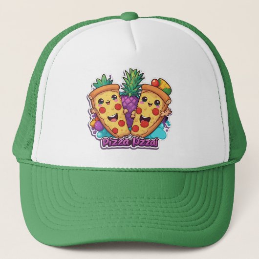 Casquette Pizza à l'ananas amusant (Devant)