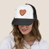 Casquette pizza au coeur (En situation)