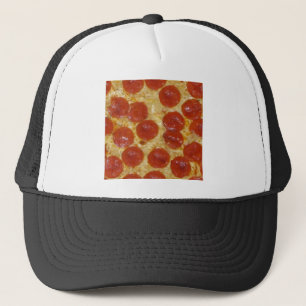 Casquette pizza au gros pepperoni