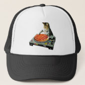 Casquette Pizza de chat du DJ de l'espace (Devant)