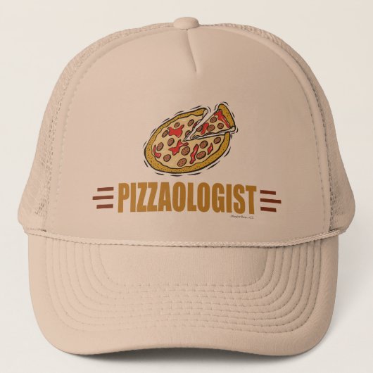 Casquette Pizza drôle (Devant)