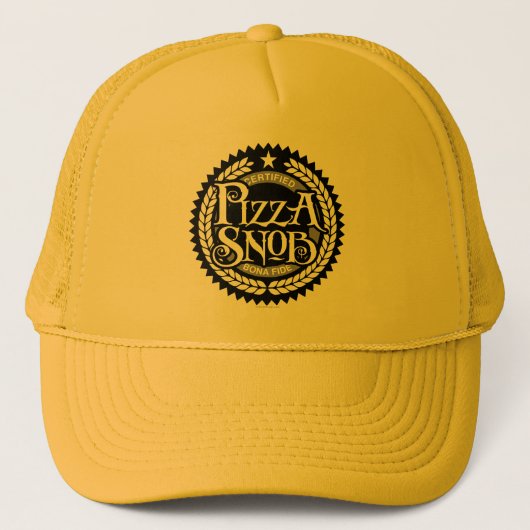 Casquette Pizza Snob - amusant amateur de pizza (Devant)