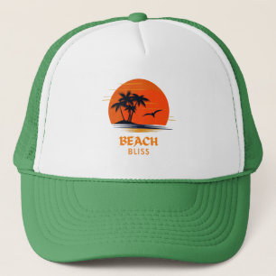 Casquette Plage Bliss : Soleil en flammes