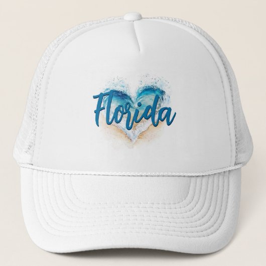 Casquette Plage de Heart Wave Florida (Devant)