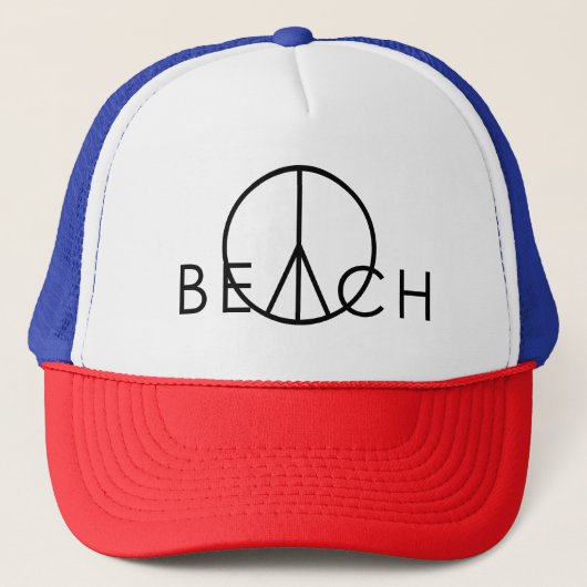Casquette plage de paix (Devant)