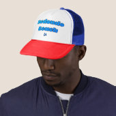 Casquette Plage Redondo CA Bleu (En situation)