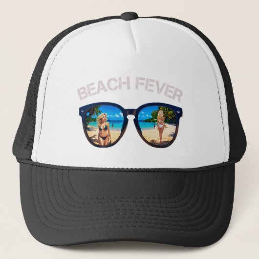 CASQUETTE PLAGES —FEVER DE PLAGE (Devant)