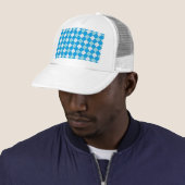 Casquette Plaid bleu (En situation)