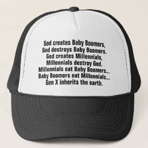Casquette Plaisanterie millénaire drôle de baby boomer de 