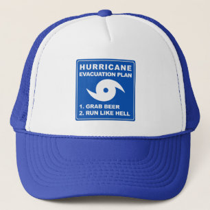 Casquette Plan d'évacuation des ouragans