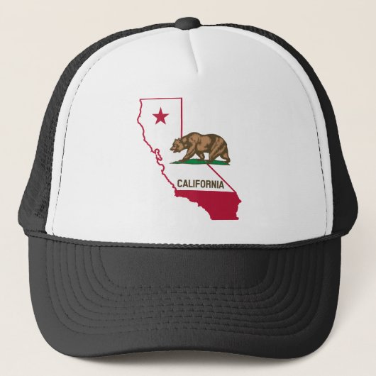 Casquette Plan et drapeau de la Californie (Devant)